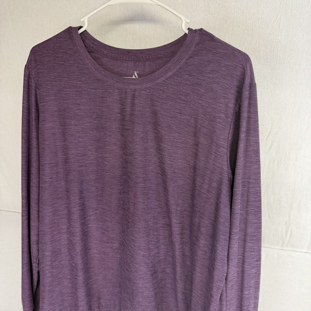 Skechers Shirt Long Sleeves Athletic Women Purple Top Work Out Running Size XL